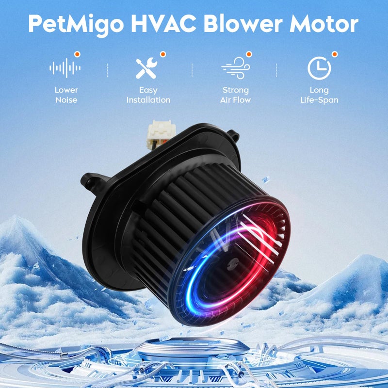 PetMigo HVAC Blower Motor with Fan Cage - Replaces 68003996AA, 700255, 68038826AB Fit for 2007-2011 Dodge Nitro | Fit for Jeep Liberty 2008-2012 - Image 3